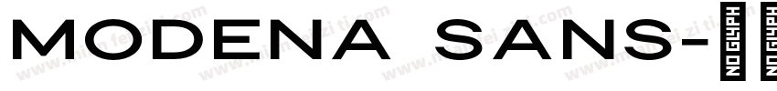 Modena Sans字体转换